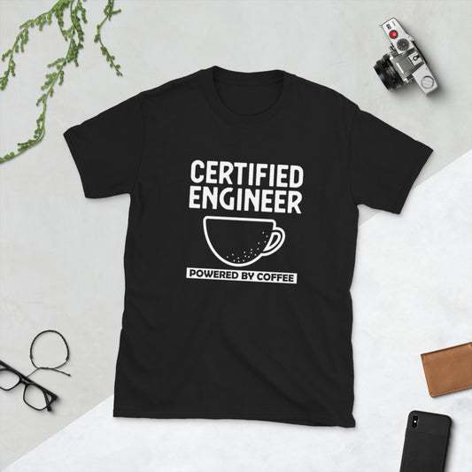 Powered by Coffee, engineering t-shirt