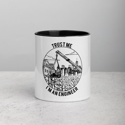 Trust me I'm an engineer, Mug with Color Inside