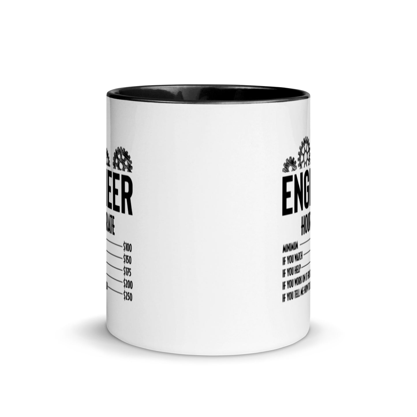 Hourly rate. Mug