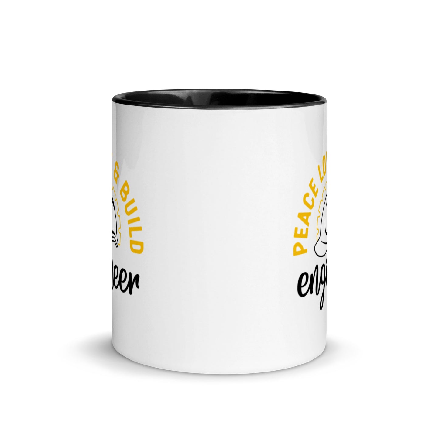 Peace Love & Build. Mug