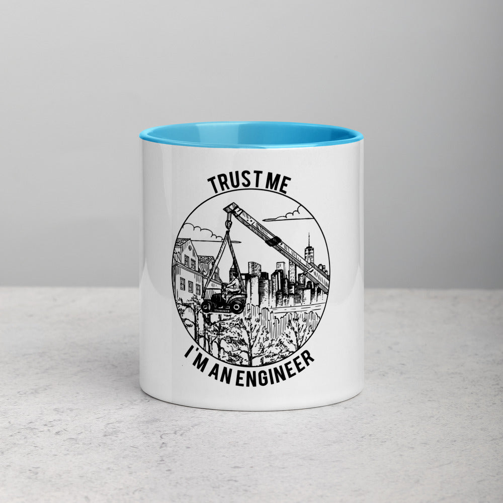Trust me I'm an engineer, Mug with Color Inside
