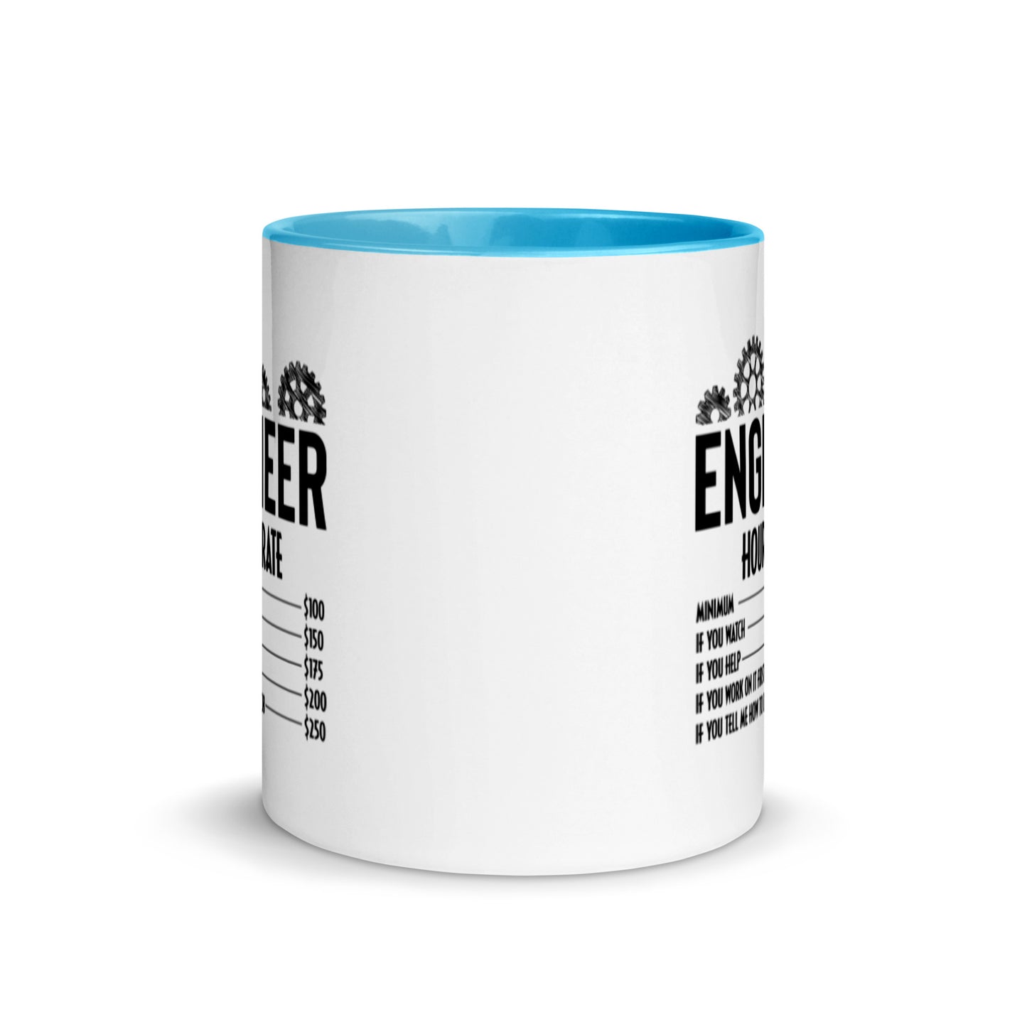 Hourly rate. Mug