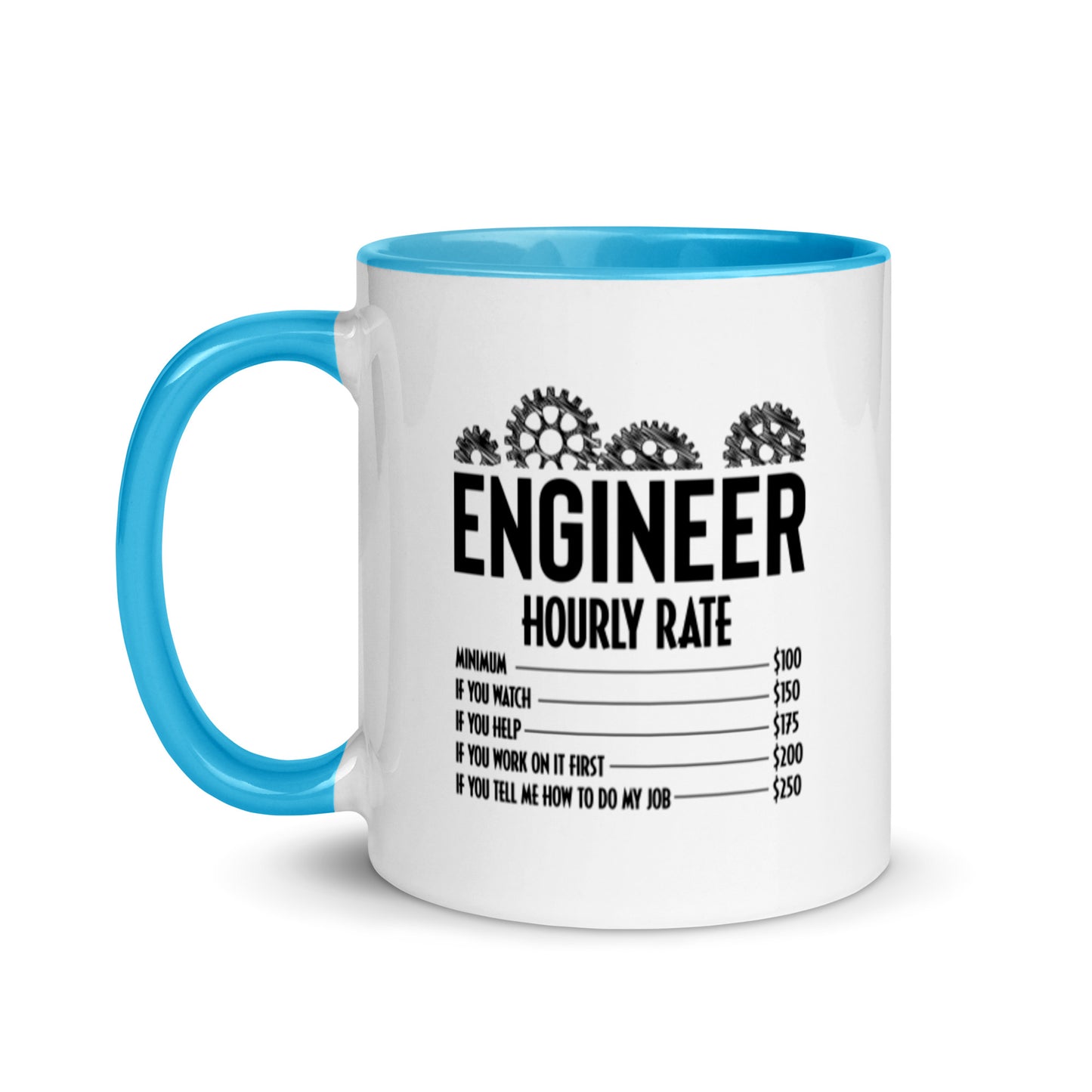 Hourly rate. Mug