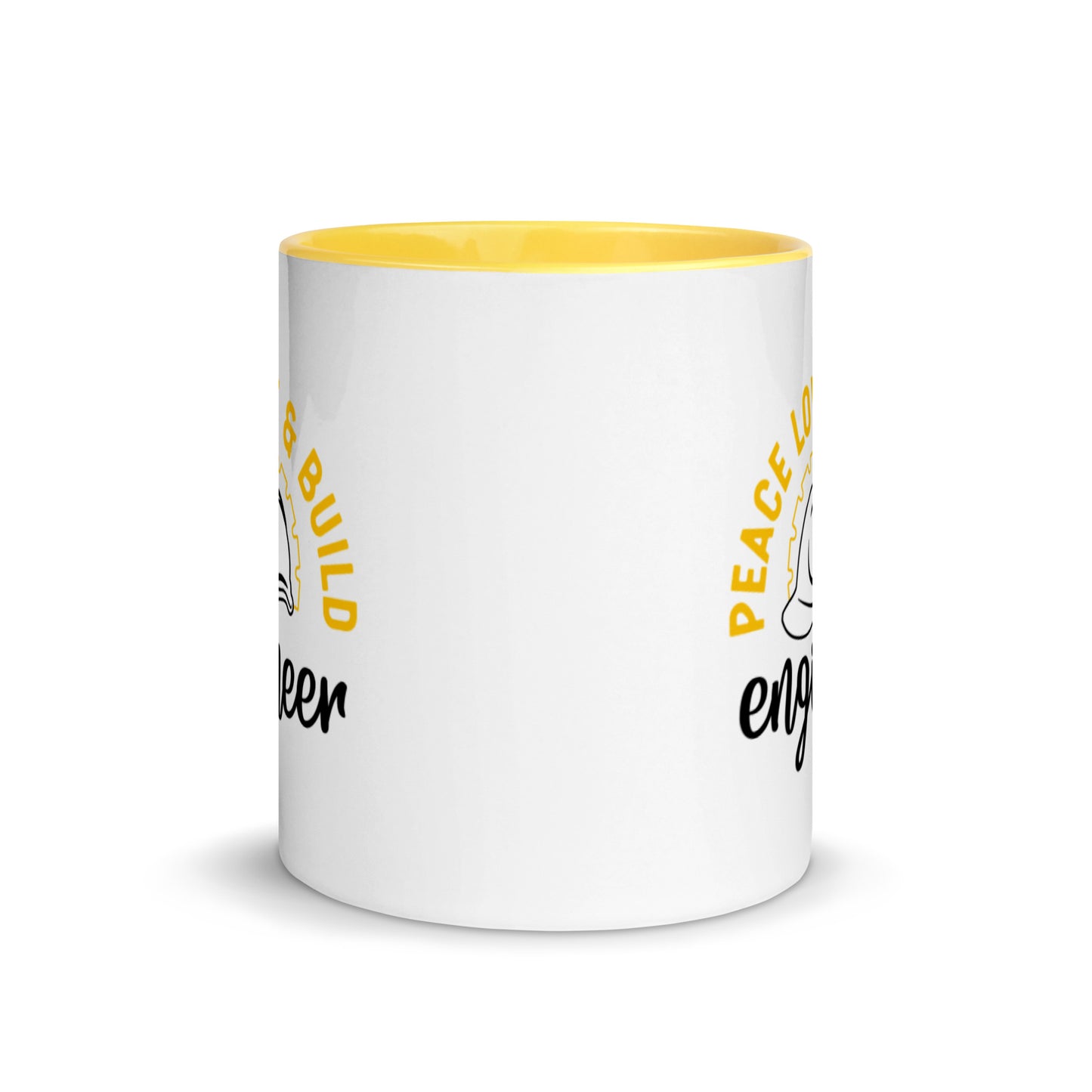 Peace Love & Build. Mug